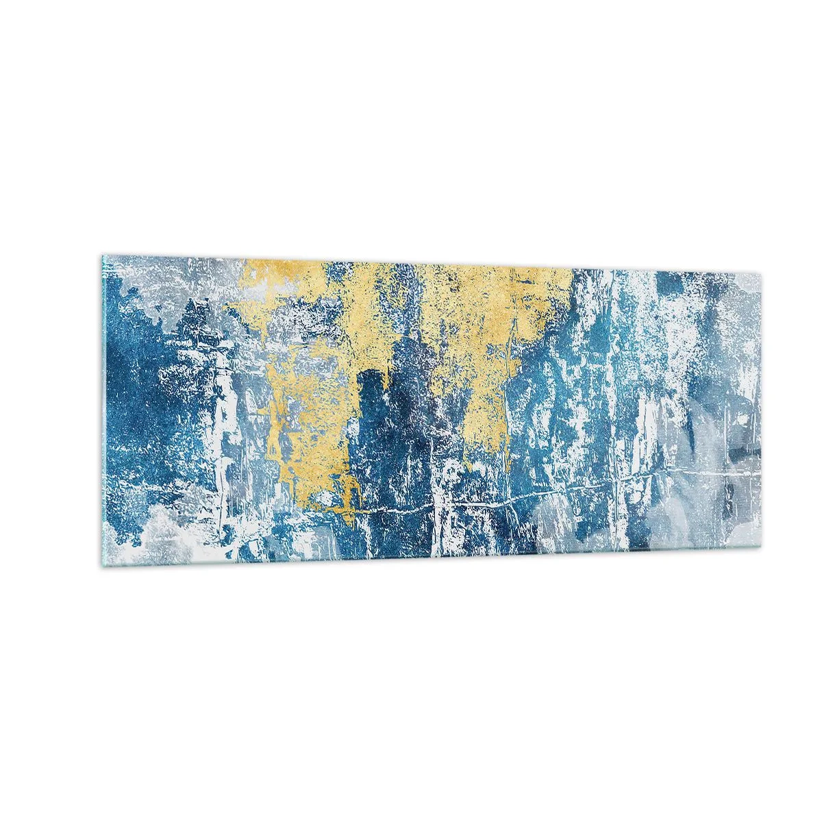 Tablou pe sticlă - Abstracție de vreme - 100x40 cm
