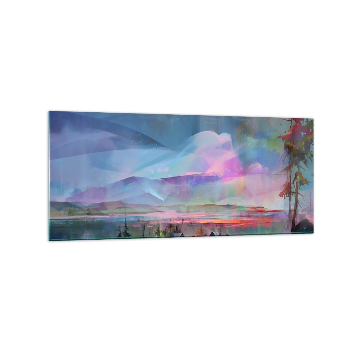 Tablou pe sticlă - Sub un cer binevoitor - 120x50 cm