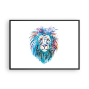 Poster în ramă neagră - Aură electrizantă - 100x70 cm