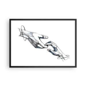 Poster în ramă neagră - Gest frumos - 70x50 cm