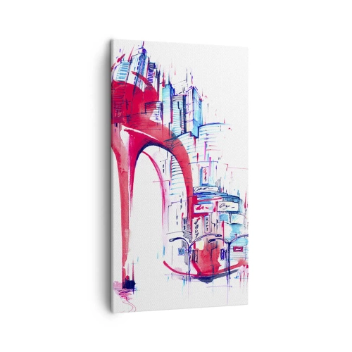 Tablou pe pânză - Eleganta din marele oraș - 45x80 cm