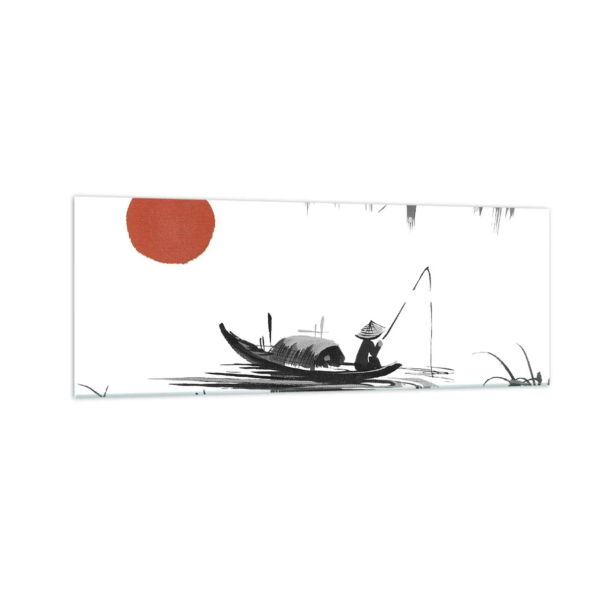 Tablou pe sticlă - O după-amiază asiatică - 140x50 cm