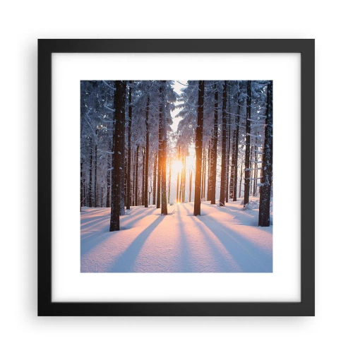 Poster în ramă neagră - În mod clar în alb și negru - 30x30 cm