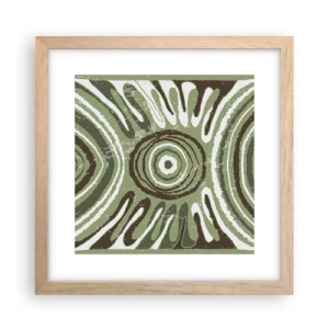 Poster în ramă de stejar deschis - Explozie de emoții - 30x30 cm