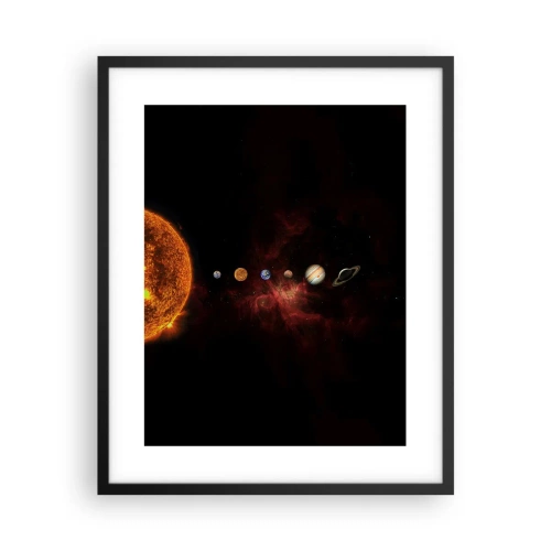 Poster în ramă neagră - Cartierul nostru - 40x50 cm