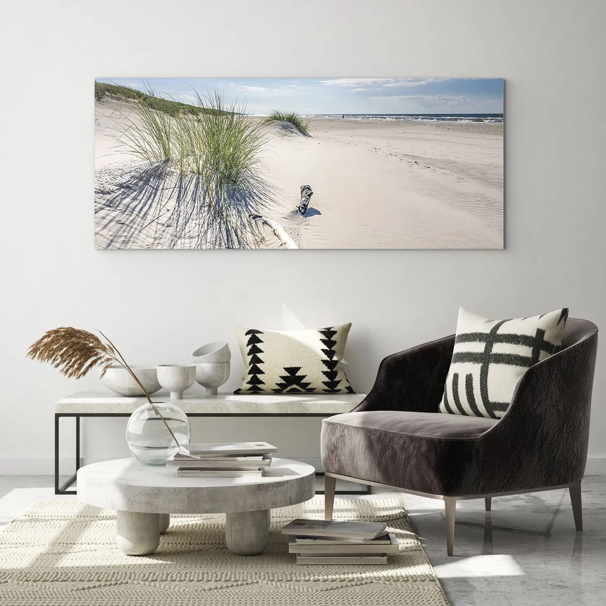Tablou pe sticlă - Cea mai frumoasă? Baltică - 100x40 cm