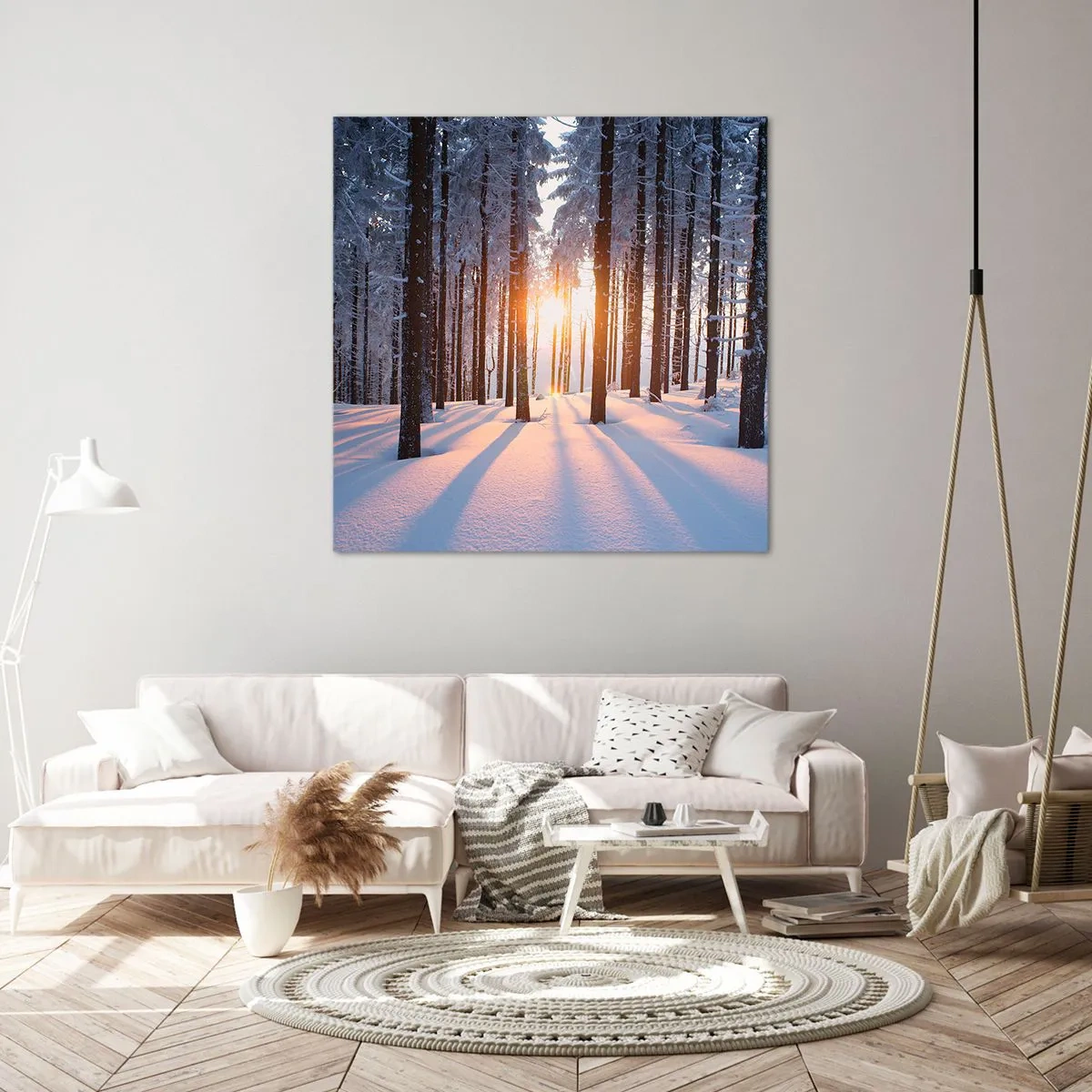 Tablou pe pânză - În mod clar în alb și negru - 30x30 cm