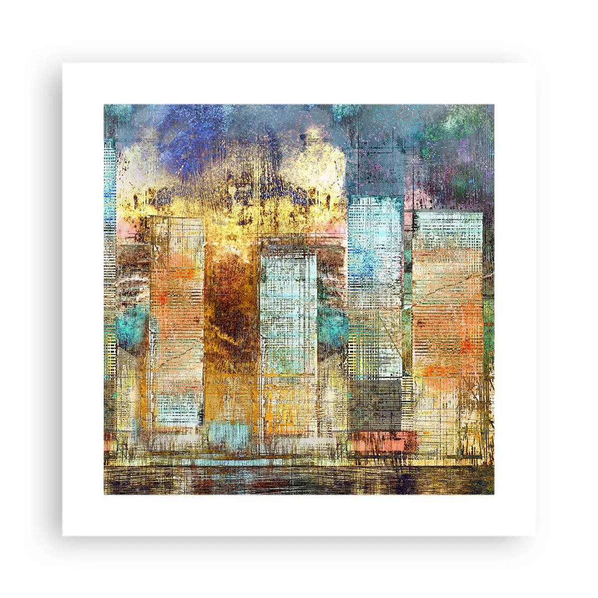 Poster - Metropola însorită - 40x40 cm