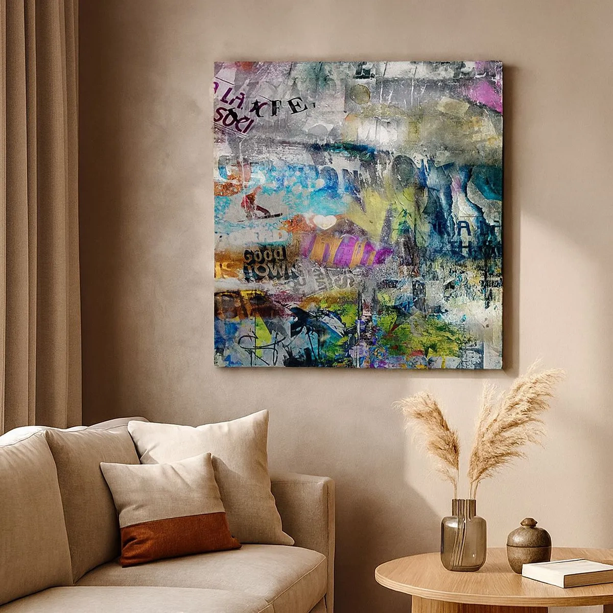 Tablou pe pânză - Colaj de amintiri - 30x30 cm