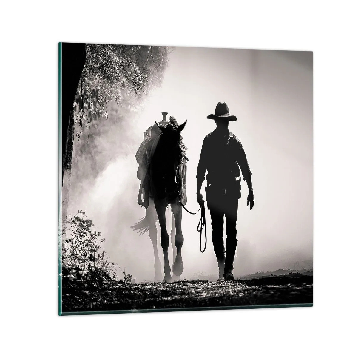 Tablou pe sticlă - Texas de dimineața - 60x60 cm