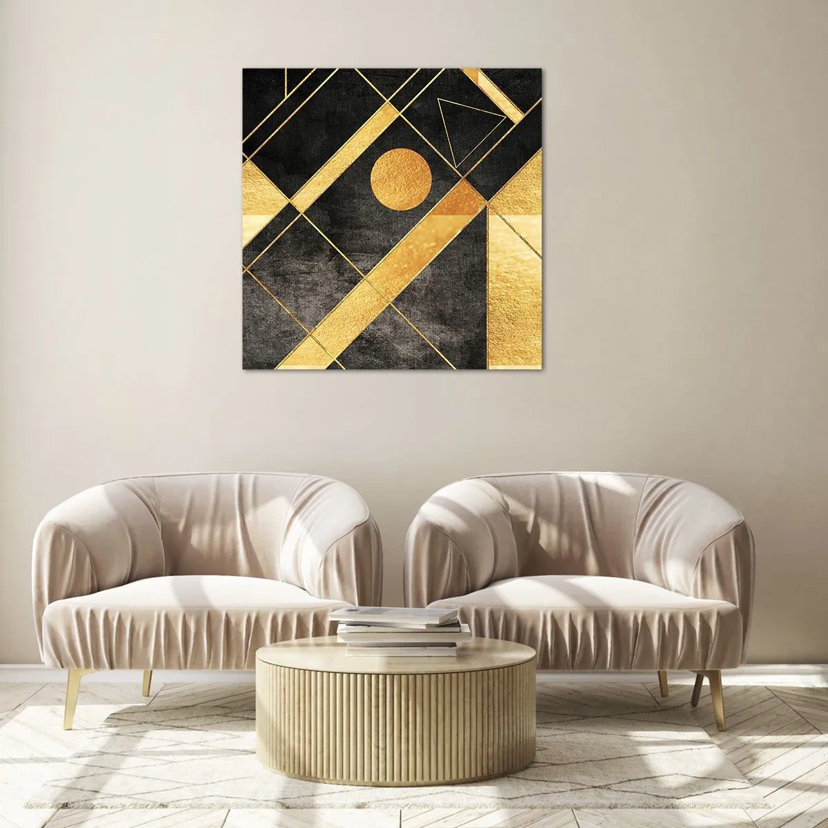 Tablou pe sticlă - Soarele deșertului - 60x60 cm