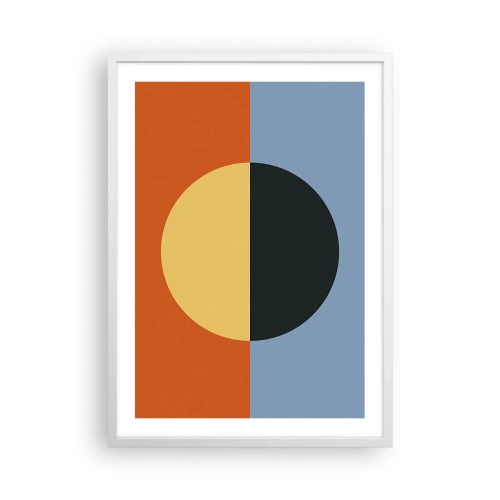 Poster în ramă albă - O compoziție de căldură și răcoare - 50x70 cm