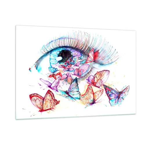 Tablou pe sticlă - Ochi de basm - 120x80 cm