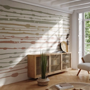 Tapet Premium Canvas - Notația culorilor muzicale - Minimalism, Pastel, Bucată - 300x210 cm