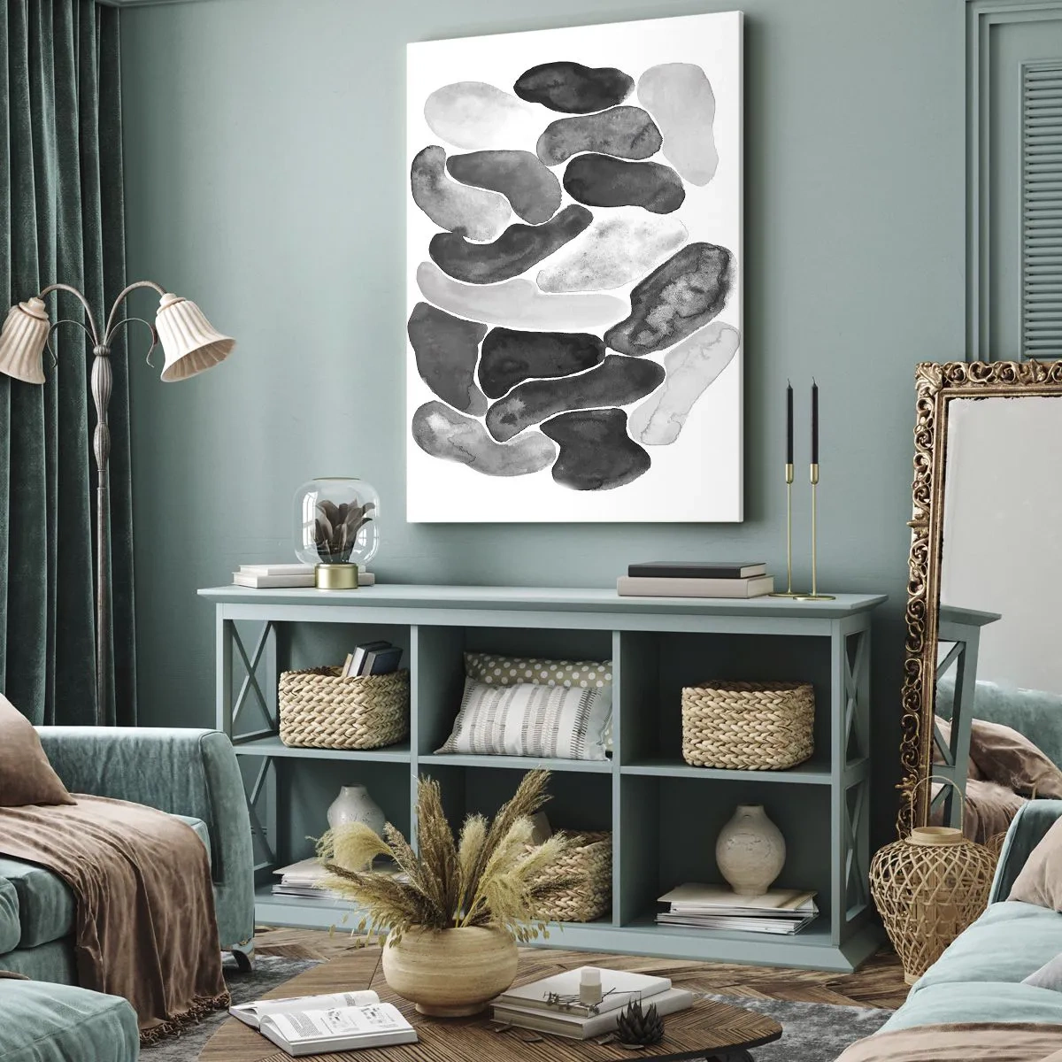 Tablou pe pânză - Abstracție pietroasă - 45x80 cm