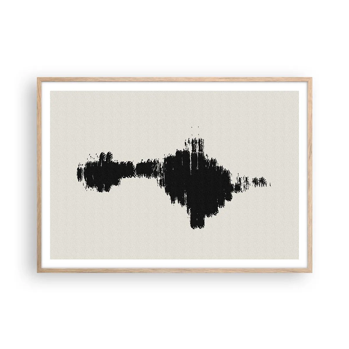 Poster în ramă de stejar deschis - Vibrațiile imaginației - 100x70 cm