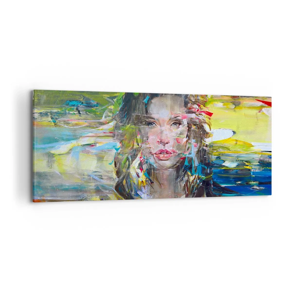 Tablou pe pânză - În spatele cortinei de aer - 120x50 cm