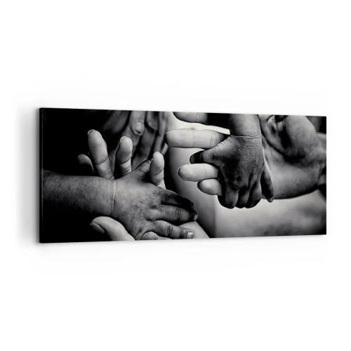 Tablou pe pânză - A fi om - 120x50 cm