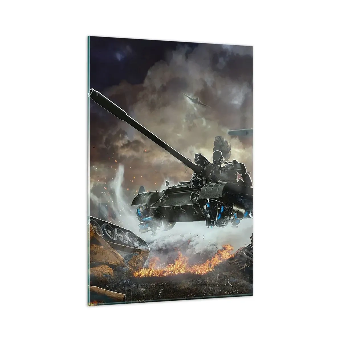 Tablou pe sticlă - Bătălia este teribilă și frumoasă - 80x120 cm