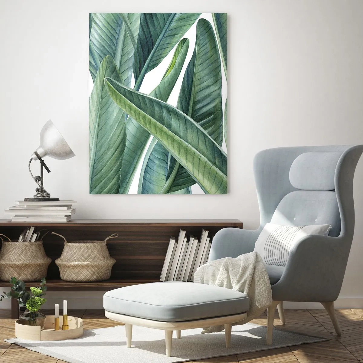 Tablou pe sticlă - Verdeața în sine - 50x70 cm