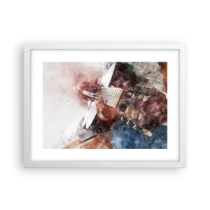 Poster în ramă albă - Și ce părere ai? - 40x30 cm