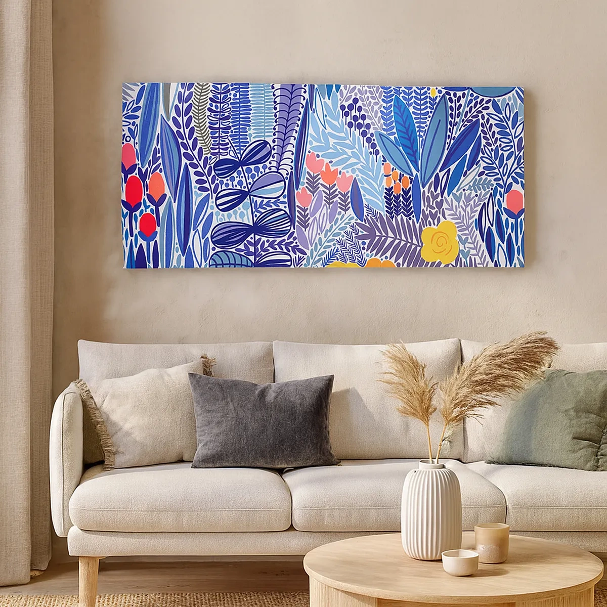 Tablou pe pânză - Grădină havaiană - 30x30 cm