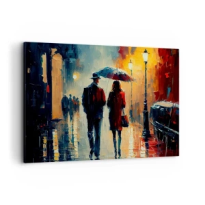 Tablou pe pânză - Poveste de dragoste urbană - 100x70 cm