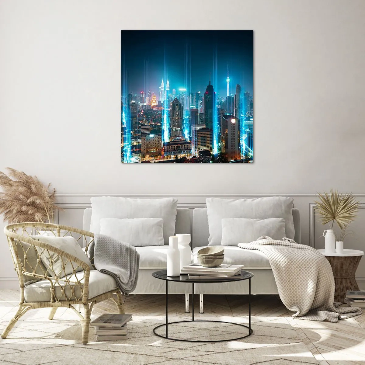 Tablou pe sticlă - Prin Berlin spre cer - 70x70 cm