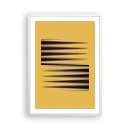 Poster în ramă albă - Pătratul contrariilor - 50x70 cm