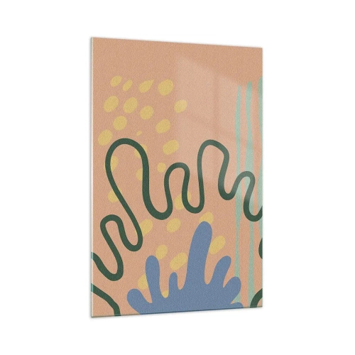 Tablou pe sticlă - Abstracție: diversitatea naturii - 70x100 cm