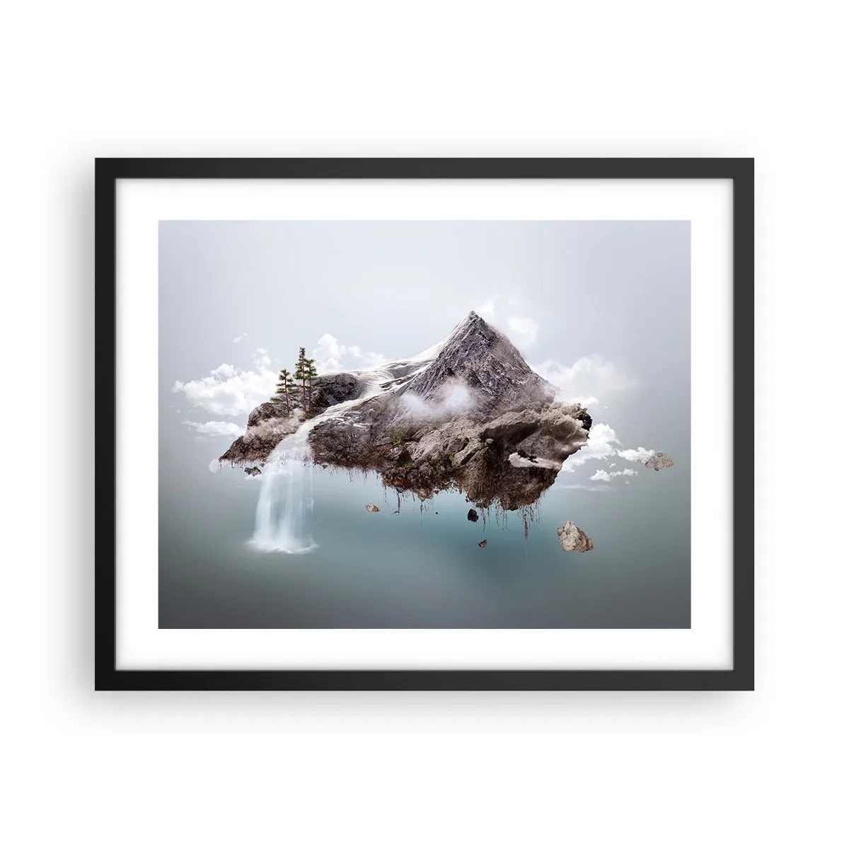 Poster în ramă neagră - Prin ochii unui suprarealist - 50x40 cm