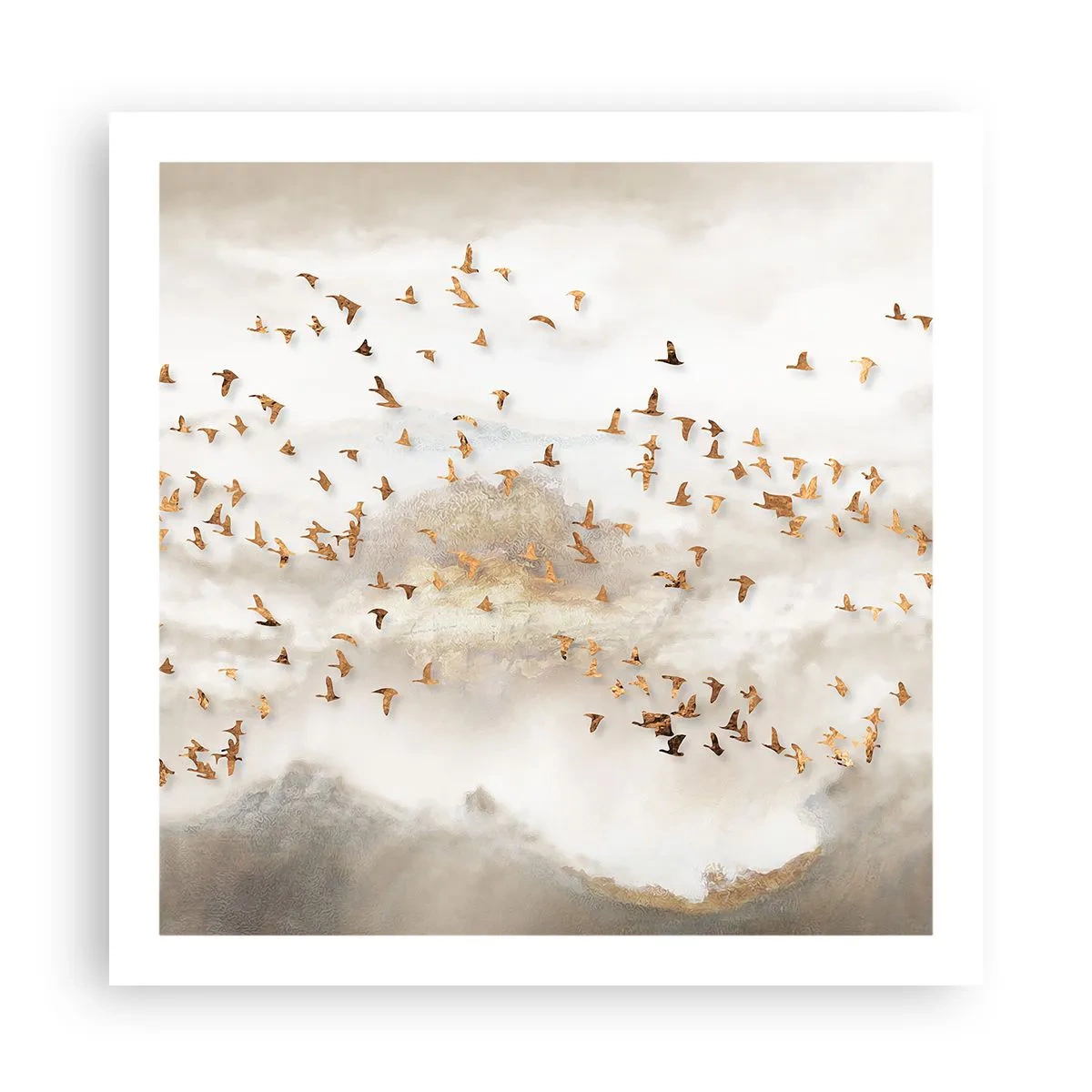 Poster - A sosit timpul... - 60x60 cm