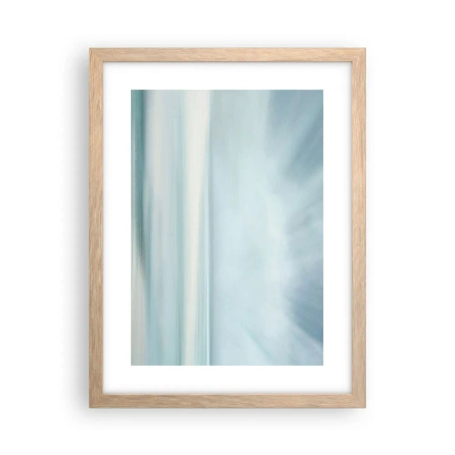 Poster în ramă de stejar deschis - Liniște până la orizont - 30x40 cm