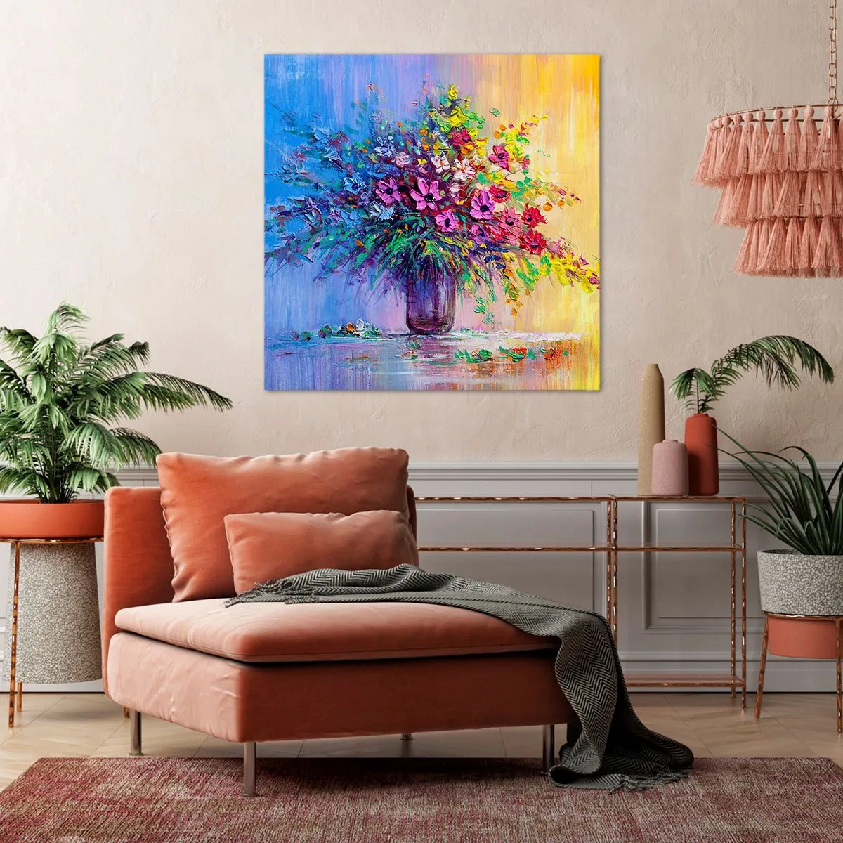 Tablou pe pânză - Darul unei pajiști de vară - 60x60 cm