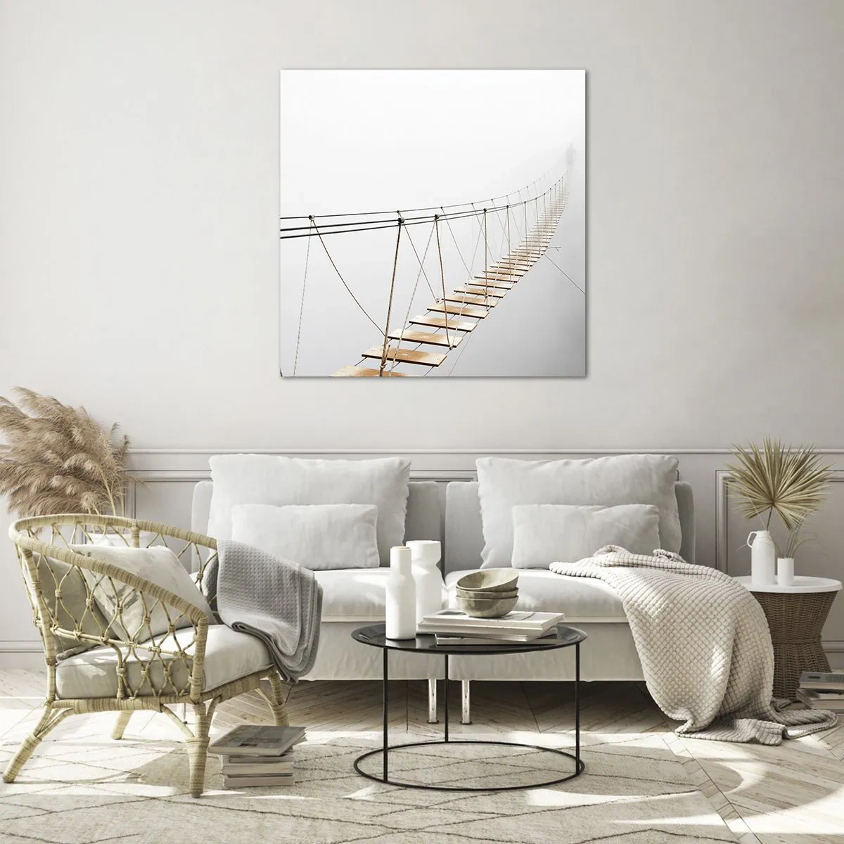 Tablou pe sticlă - Unde te va duce? - 70x70 cm