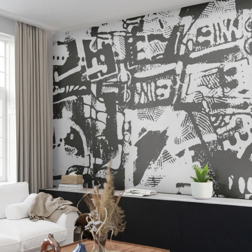 Tapet Premium Canvas - Ordine sau haos? - Abstracția, Grafică, Bucată - 250x175 cm