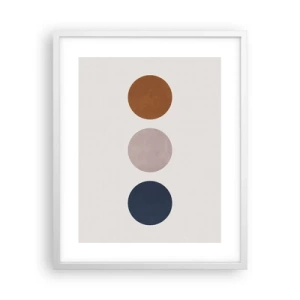 Poster în ramă albă - Simbol de excelență - 40x50 cm