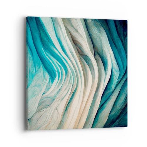 Tablou pe pânză - Insațiabilitate albastră - 40x40 cm