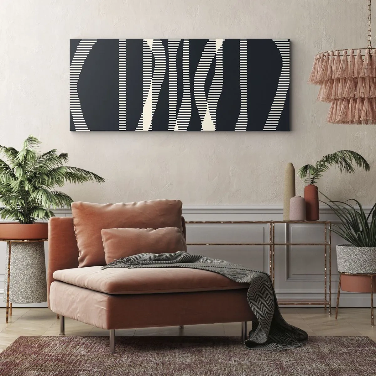 Tablou pe pânză - Încercare de străpungere a întunericului - 100x40 cm