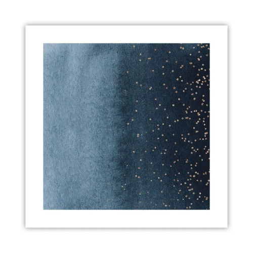 Poster - Compoziție - faze albastre - 40x40 cm