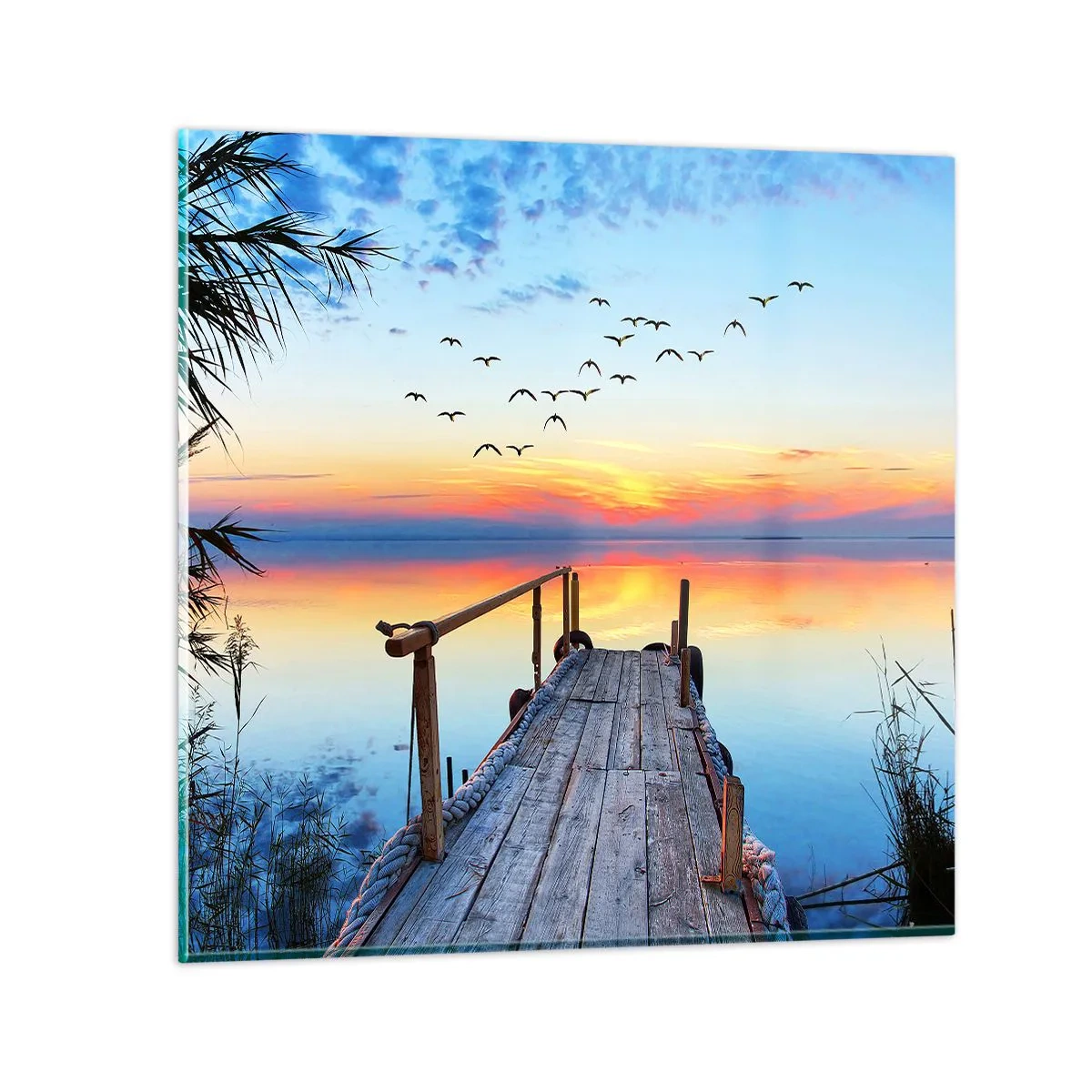 Tablou pe sticlă - E timpul să ne întoarcem... - 50x50 cm