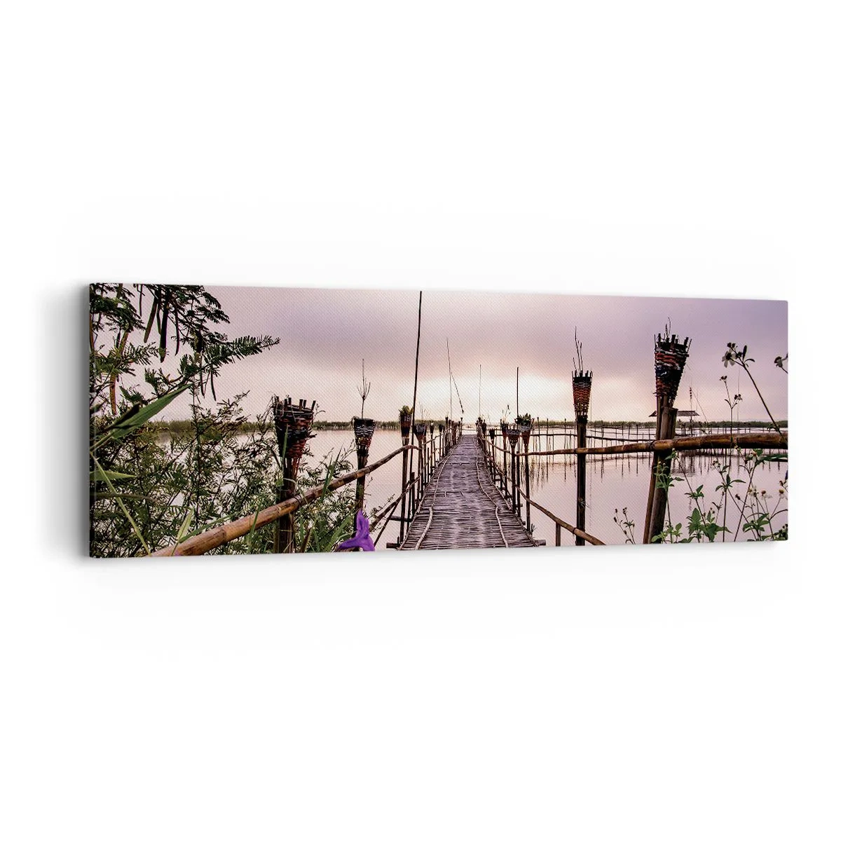 Tablou pe pânză - Pacea și liniștea Asiei - 90x30 cm