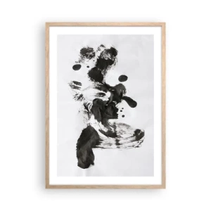 Poster în ramă de stejar deschis - Metodă în nebunie? - 50x70 cm
