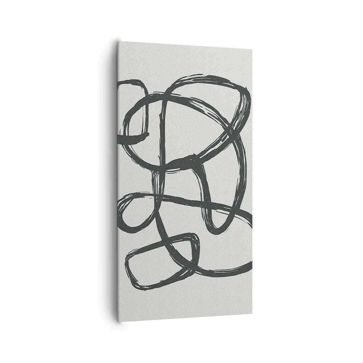 Tablou pe pânză - Abstracție în buclă - 65x120 cm