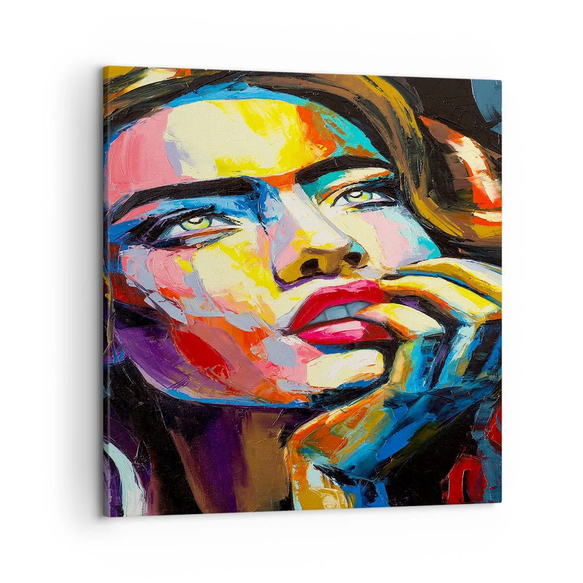 Tablou pe pânză - Visele ca niște păsări se înalță pe cer - 50x50 cm