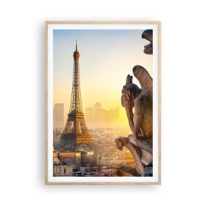 Poster în ramă de stejar deschis - S-au schimbat multe... - 70x100 cm