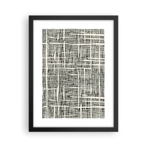 Poster în ramă neagră - O compoziție țesută - 30x40 cm