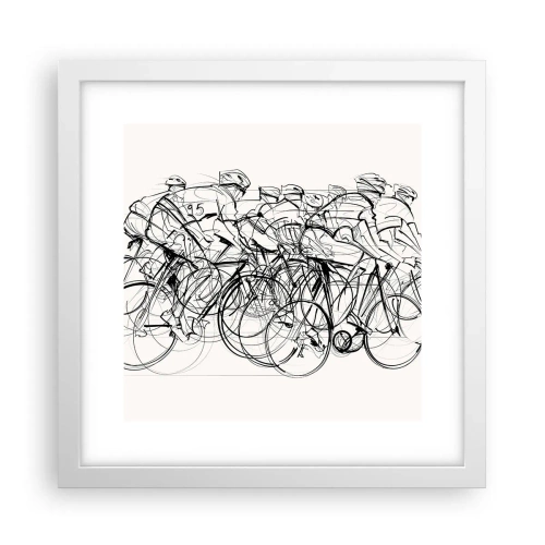 Poster în ramă albă - Mână în mână - 30x30 cm