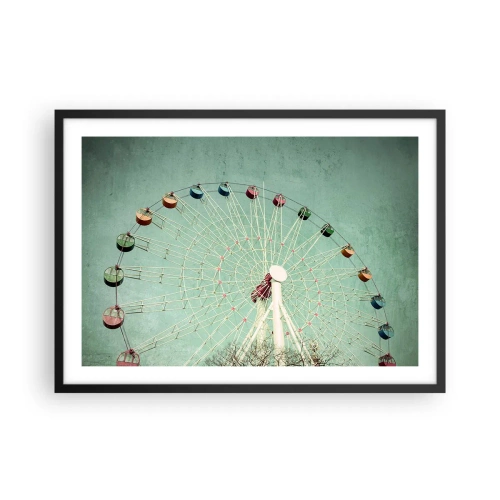 Poster în ramă neagră - Poftim la joacă - 70x50 cm