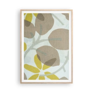 Poster în ramă de stejar deschis - Compoziție în plin soare - 70x100 cm